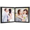 Neil Enterprises Inc. Leather Self-Stick 5" x 5" Black Photo