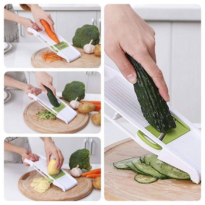 NACOLUS 5 in 1 Mandoline Slicer Vegetable Slicer Mandolin Multi