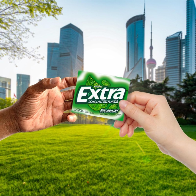 Extra Gum Spearmint Sugarfree Gum Bulk, Individually Wrapped, Perfect for