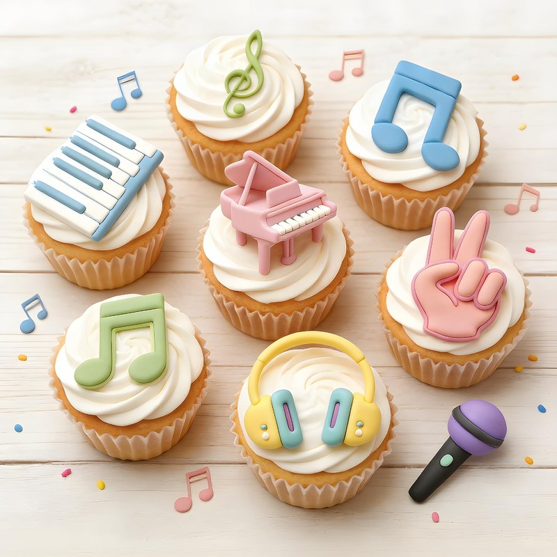 Music Note Fondant Mold Musical Instrument Chocolate Silicone Mold