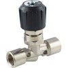 Fitting Parts Needle Shut-Off Valves with Bulkhead Thread for Panel