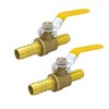 Hooshing 2PCS Brass 5/8 Inch PEX Ball Valve Full Port