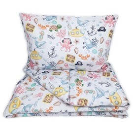 Baby's Comfort Bedding Set Duvet Cover (90 x 120 cm) + Pillowcase (40 x 60 cm), Ocean