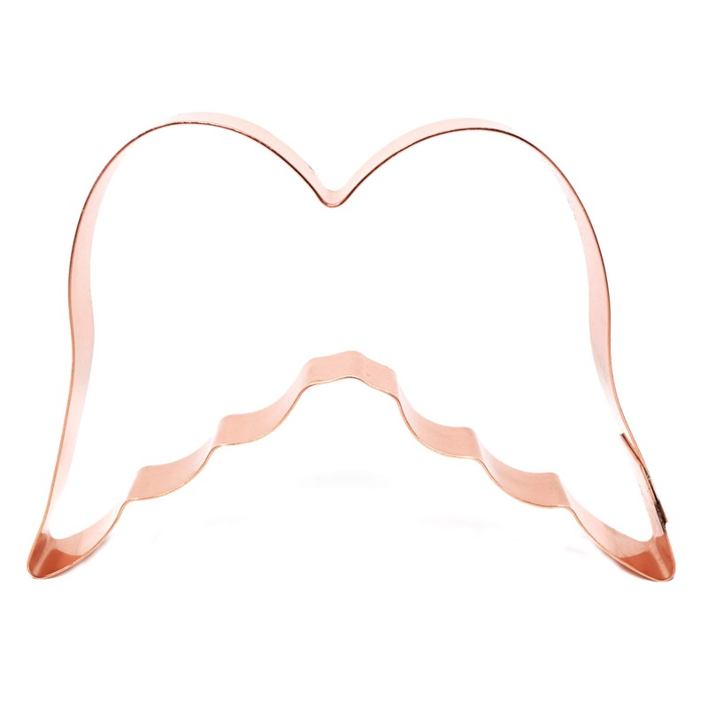 Angel Wings Copper Cookie Cutter - 5 X 3.5 Inch