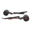 Pair Motorcycle Turn Signal Light with Grill Cover 3 Wires