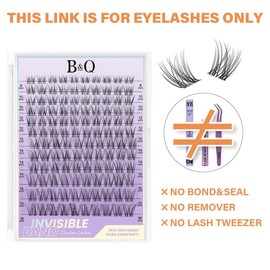 Flora Natural C Curl Kit - 120pcs 8-18mm Eyelash Cluster DIY Springtok Lash Extensions at Home Makeup Cosmetic with Natural Lash Look:_ONLY LASH Flora