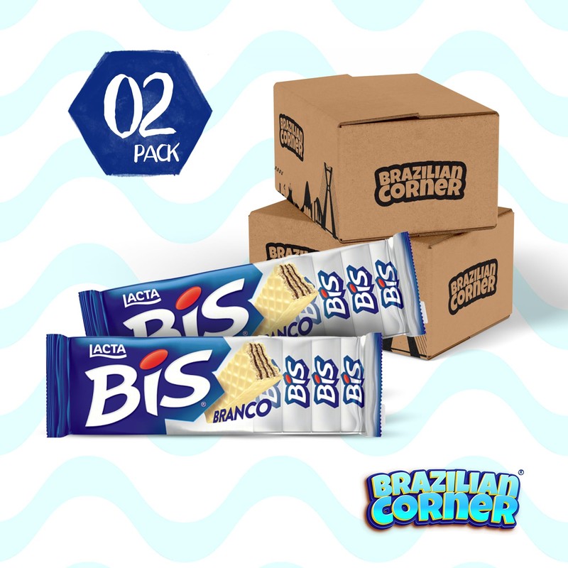Bis Chocolate White Wafers Lacta [2 Pack] | Wafer Branco