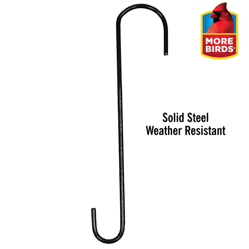 More Birds 12-Inch Extension Steel Hook, Windchimes