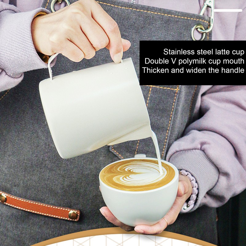 Coffee Milk Frothing Cup Stainless Steel Jug Steaming Pitcher 700ml