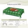 LORCARVIS Football Tablecloth Football Field Polyester Rectangle Table Cloth Washable