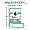 Avery Durable Labels for Kids' Gear, 3-1/2" x 1-1/4", Assorted