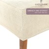Scheffler Home Chair Cover Stretch Chair Cover Sofia White Ecru