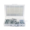 SBRRAIL Small Nails Assortment Kit with 8oz Small Hammer, 400PCS