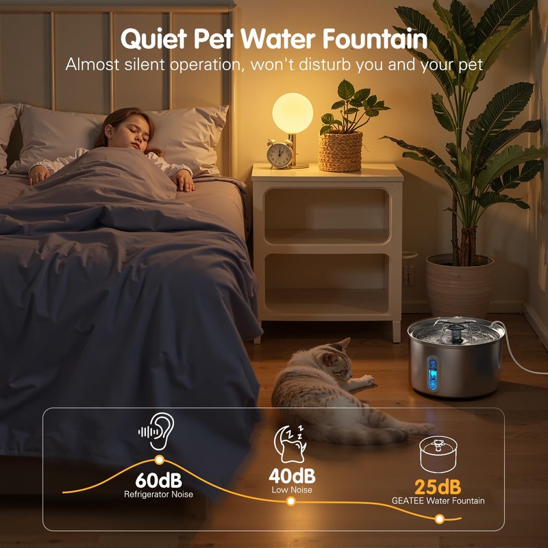 Cat Fountain Drinking Fountain for Cats