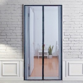 LivingPeace Goodbye Mosquito Magnetic Door Screen (100x210cm) Gray