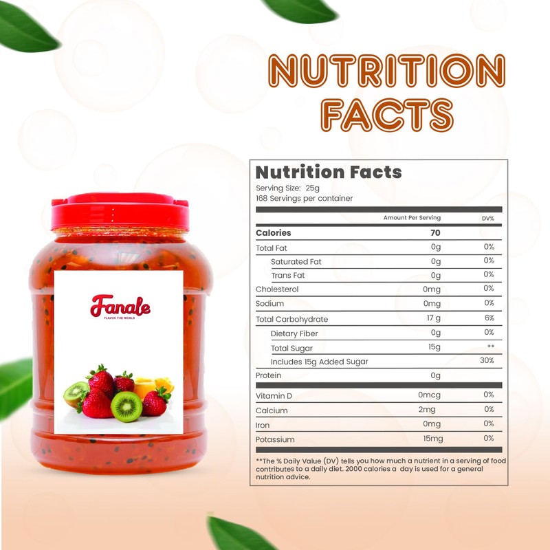 Fanale Premium Flavoring Jam for Bubble Tea | Passion Fruit