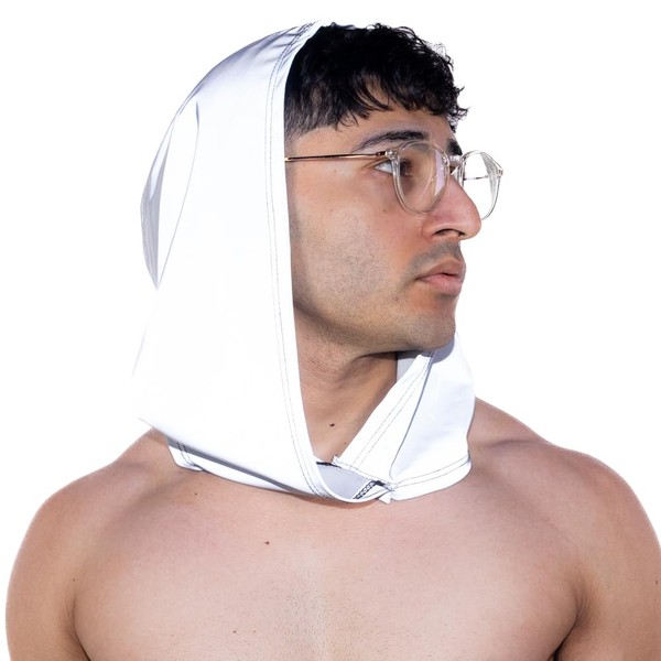 Flash Reflective Hood Bold Festival Wear for Raves, Concerts Nighttime