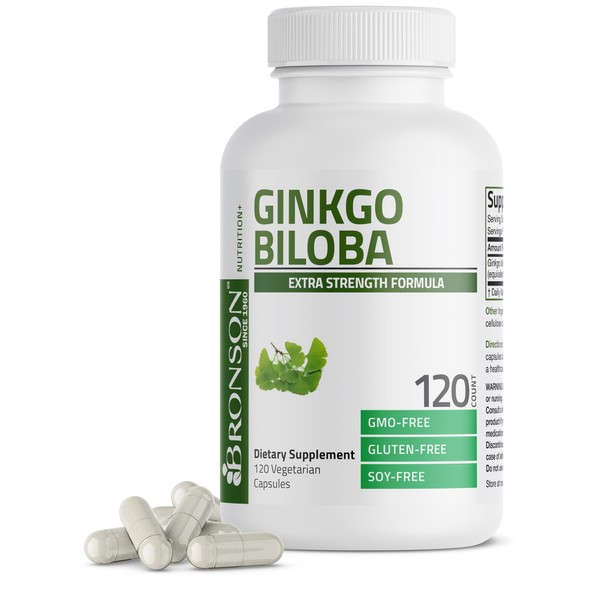 Bronson Ginkgo Biloba Extra Strength Supports Brain Function & Memory