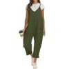 Litthing Women’s Dungarees Wide Leg Jumpsuit with Big Pockets Oversized