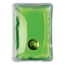eBuyGB Unisex Reusable Gel Hand Warmer, Transparent Green Rectangle