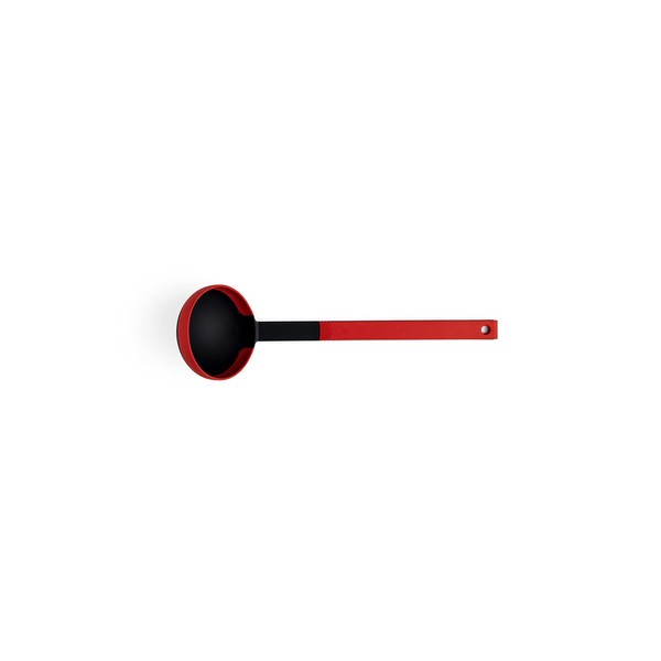 Woll Ladle KU008 Cook it with glass fibre handle and Silicon Lip up to 260 °C Heat-Resistant, 10 x 32 CM