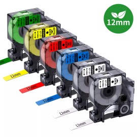 Dymo 6PK Compatible Dymo D1 45013 45010 Label Tape for DYMO LabelManager 160 280 420P