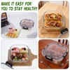 Wopgrty 5 Pack Bariatric Meal Prep Containers, 27 oz Glass