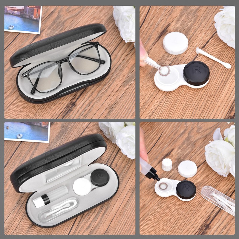 Zettokete Glasses and Contact Case 2 in 1 with Contact