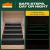 MBIGM 12-Pack Non-Slip Outdoor Stair Treads with Glow - Anti
