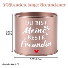 CadeauJoie Beste Freundin Geschenke, 9OZ Lavendel Kerzen Geschenke für Frauen Freundin, Jahrestag Geburtstag Dankeschön Weihnachten Geburtstagsgeschenk