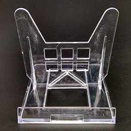 1 x Clear Plastic Easel or Stand Plate Holder Adjustable for Pictures or Other Items for Weddings Decorations Birthdays Tables Large