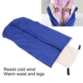 Wheelchair Blanket, Lightweight Wheelchair Blanket with Zipper and Villus, Wheelchair Cover for Adults Wheelchair Cosy Wheelchair Warmfor The Aged Patient(blue)