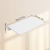 JOOM White Metal Wall Floating Shelf - Metal Wall Shelf,