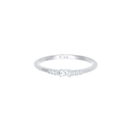 Elli Women's Marquise Elegant Engagement Ring with Zirconia Crystals in 925 Sterling Silver, Crystal, Cubic Zirconia