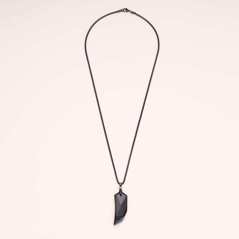 coai Stainless Steel Necklace with Wolf Tooth Pendant, Base Metal,
