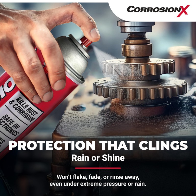 CorrosionX Rust Inhibitor, Industrial-Strength Dielectric Corrosion Prevention, Lubricant & Penetrant