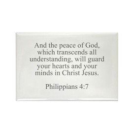 CafePress And The Peace Of God Which Transcends All Understa Rectangle Magnet, 3"x2" Refrigerator Magnet