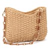 Straw Tote Bag Straw Crossbody Bag for Women,Summer Chic Beach