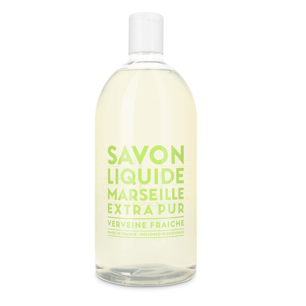 Compagnie de Provence Savon de Marseille Extra Pure Liquid Soap - Verbena - 33.8 fl oz Plastic Bottle Refill