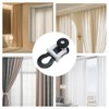 XINGSUI 30 Pieces Metal Curtain Track Roller with Two Wheels