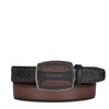 Cuadra Men's Cowboy Belt in Genuine Deer Leather Brown, CV492VE,