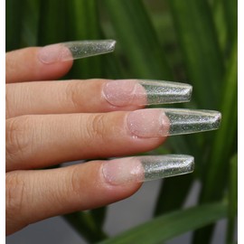 AIMEILI Semi-permanent UV LED Gel Nail Polish Soak Off Manicure Colors - Dancing Little Snow (096) 10ml