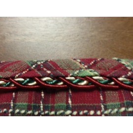 Longaberger 2009 Christmas Snowflake Cookie Basket Liner-Holiday Plaid-NEW!!