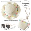 Cappello di Paglia per Ragazze, Cappello da Sole Borse di