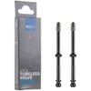 SCHWALBE Unisex's UTLV Tubeless Valve Pair, Black, 100mm