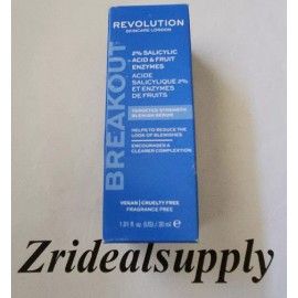 REVOLUTION Skincare London 2% SALICYLIC ACID & FRUIT ENZYMES Blemish SERUM- 30mL