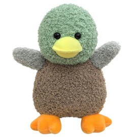 Doindute Mallard Duck Plush Stuffed Animal Toy, Soft Cuddly Plushie Hugger Green Duck Toy for Boys Girls, Gifts for Kids or Girlfriend, 8 Inches