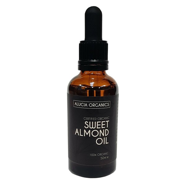 ALUCIA ORGANICS Certified Organic Almond Oil - 100% Pure Sweet