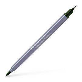 Faber-Castell Creative Studio Goldfaber Aqua Dual Marker, Pine Green, Single Marker, For Art, Craft, Drawing, Sketching, Home, School, University, Colouring