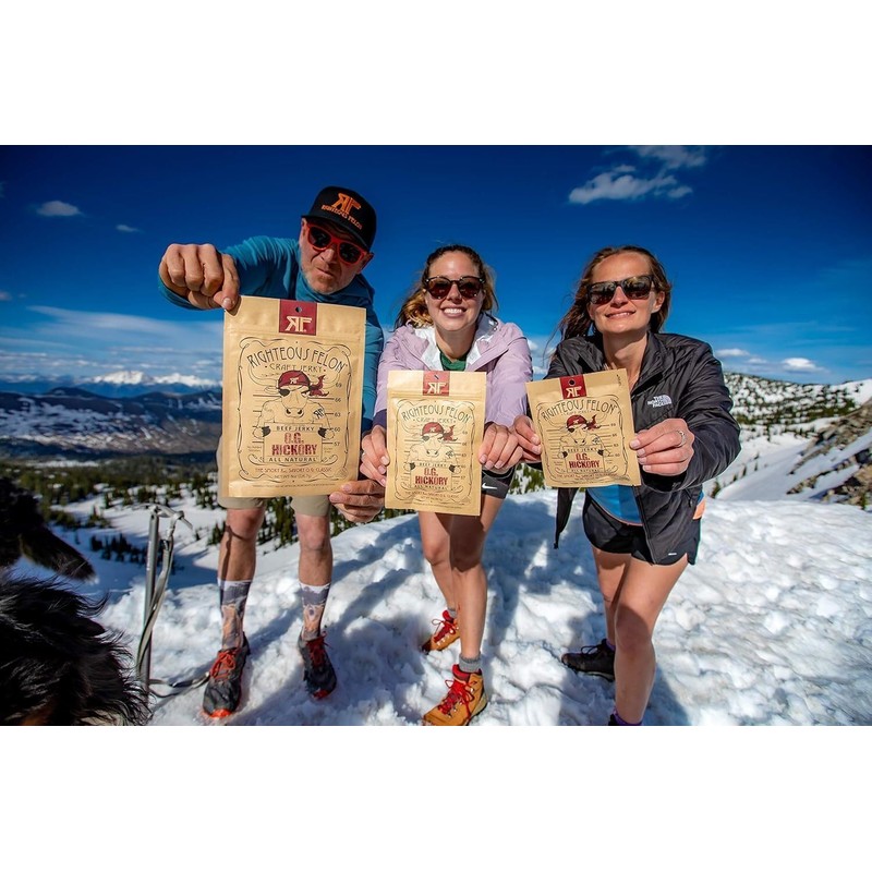 Righteous Felon Craft Beef Jerky (OG Hickory, Pack of 8)